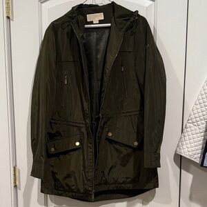 Michael Kors Dark Green Raincoat for Women